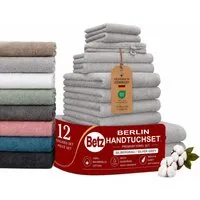 Betz Handtuch Set Betz 12 tlg. Handtuch Set Berlin, 100% Baumwolle (12 Teile, 12-St)