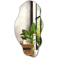 Tulup Dekospiegel Deko Spiegel Wand Modern Glas Kosmetikspiegel Loft, Unregelmäßige Form