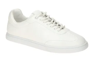 Calvin Klein Damenschuhe HW02400 YAF bright white CUPSOLE LACE UP - LTH WOMEN