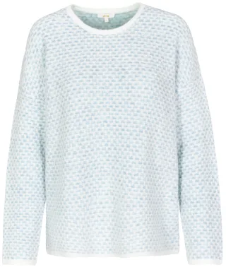 zab company - Da. Rdh.-Pullover, 1/1 Arm himmel blau mel. - Gr. - L
