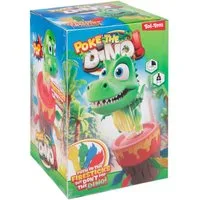 Toi-Toys Spiel GAMES „Piekse den Dino“ Vulkan – Geschick, Vulkan mit 16 Flammen für spannendes Spiel