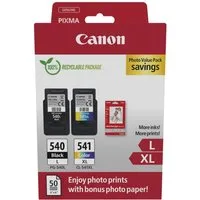 Canon 2 Druckerpatronen Tinte PG-540 L BK / CL-541 XL tri-color Photo Pack Tintenpatrone