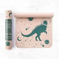 LK Trend & Style Yogamatte Kinder-Yogamatte (mit ansprechendem Dinosaurier- und Weltraummotiv., Gymnastik, Turnen, Pilates, Fitness), 3mm Stärke