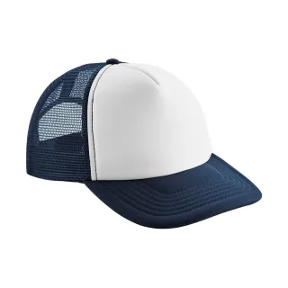 Beechfield - Trucker Cap Snapback für Kinder (Dunkelblau/Weiß)