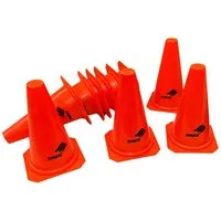 GICO Fußball Synco Kegel Pylonen Trainingshütchen Höhe 24 cm - 10er Pack- 1030