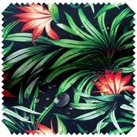 novely® Stoff OXFORD 210D D139 Tropic Blumen Printstoff Outdoor, Wasserabweisend, Outdoor, Meterware, 1lfm