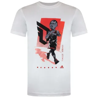 Adidas Dame Gu Herren Weißes T-Shirt