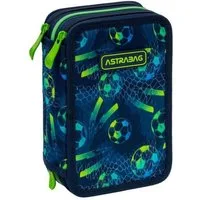 GOLDKIDS Federmäppchen 3 Fächer - Mäppchen für Mädchen und Jungen -, (Federmappe 3-Fach, Federtasche Gefüllte), Schüleretui Schulmäppchen