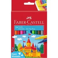 Faber-Castell Filzstift 24 Filzstifte CASTLE mit Rundspitze