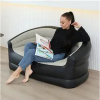 Insma Luftsofa Aufblasbares 2-Sitzer-Luftsessel Outdoor Luftsofa Camping Lounger, für Strand Garten Reisen, 135x84x60cm