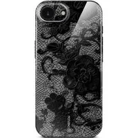 ONEFLOW Handyhülle für iPhone 16e Splash Cover Lace Spitze Schwarz 6,1 Zoll, Hülle mit Design Muster Designer Case Kameraschutz Handy Schutzhülle
