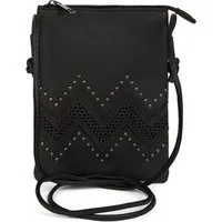 styleBREAKER Mini Bag Mini Umhängetasche ZickZack Cutout Nieten (1-tlg)