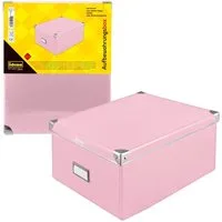 Idena Aufbewahrungsbox Idena 11010 - Aufbewahrungsbox aus festem Karton, Deckel mit verstärkt