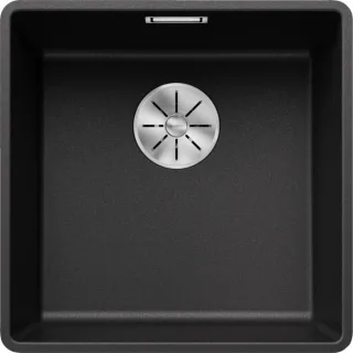 Blanco Subline 400-f Spüle 523475 42,7x42,7cm, PuraDur anthrazit, für Unterbau