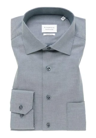 ETERNA - Langarm Hemd - Comfort Fit grün - Gr. - 44