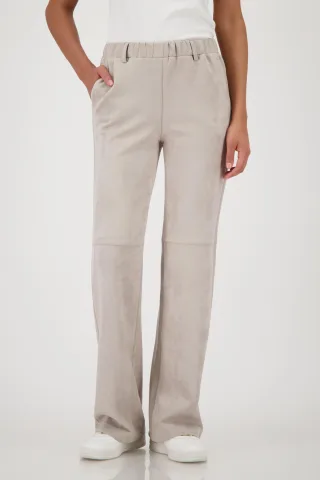 monari - Straight-Leg-Velours-Hose - Gr. - 40