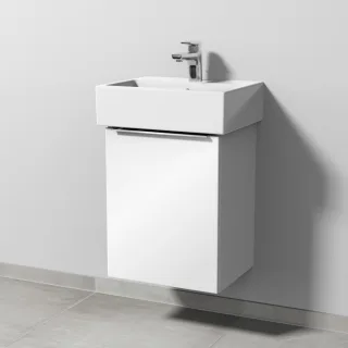 Sanipa 3way Waschtischunterbau zu Duravit Vero Air Waschtisch mit 1 Tür, Weiß-Glanz UF42978
