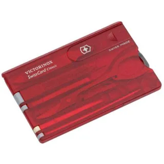 Victorinox SWISSCARD rot transparent