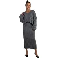 Mississhop Strickkleid Strickkleid Strickanzug Rock Pullover Damen M.3079