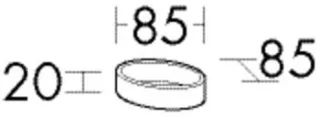 Burgbad Handtuchleiter 20x85x85 , ACGQ060 ACGQ060