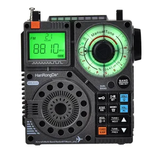 HanRongDa HRD-A320 Radio AIR FM MW SW VHF WB Multi-band Radio bluetooth Speaker Aviation Band Radio Portable 995 Channel