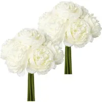 Kunstblumenstrauß Rosenbouquet, Creativ green, Höhe 23 cm, mit üppigen Blüten