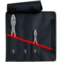 Rolltasche TwinGrip, Frontgreifzangen-Set 2-teilig rot, Länge 150 / 250mm