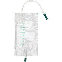 DocMed Urinbeutel DCT Urin Beinbeutel unsteril (Packung, 10 St., Inkontinenz Zubehör), Komfortables und sicheres Design, 750 ml