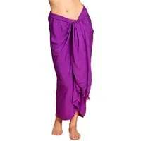 PANASIAM Sarong Pareo einfarbig in 2 Größen als Strandtuch Strandkleid Strandrock, Viskose, oder Bikini Cover-up Tuch für den Strand Schultertuch Schal Halstuch