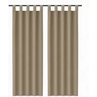 Bestlivings Gardine "Ellen" mit Schlaufen (2 St), Schlaufe, blickdicht, Polyester, einfarbig, modern, waschbar bei 30°C