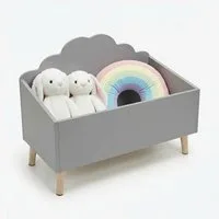 Spetebo Aufbewahrungsbox Kinder Aufbewahrungstruhe Wolke 58 x 45 cm (Anzahl, 1 St., Stück), robust und langlebig
