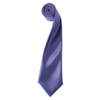 Premier Herren-Krawatte aus Satin (schmale Klinge) (lila)