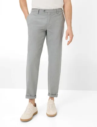 Brax Herren Chino Style SILVIO SILVER, hellgrau, Gr. 34/34