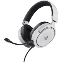 Trust GXT 498 Forta Gaming Headset PS5 PS4 Mikrofon Over Ear Gaming-Headset (Offiziell lizenziert für PlayStation®5 I Strapazierfähige, weiche Over-Ear-Polster mit der Schallisolierung von Kunstleder I Leistungsstarke 50-mm-Treiber für ein intensives