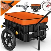 KESSER Fahrradlastenanhänger, Fahrradanhänger Lastenanhänger Handwagen mit Kupplung