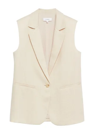 comma - Indoor-Weste beige - Gr. - 36