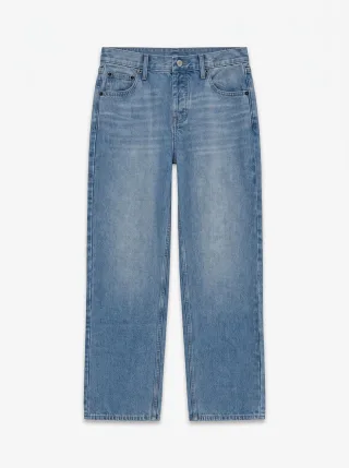 topshop - TSEMBER LR WIDE DNM JEANS LB NOOS Light Blue Denim - Gr. - 32