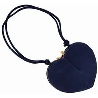 Der Trachtler Trachtentasche Handtasche Umhängetasche "Herzerl", weiches Veloursleder - Made in Italy