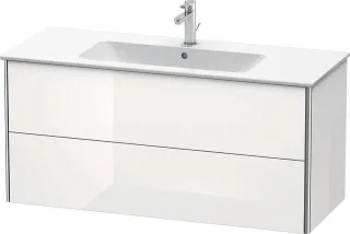 Duravit XSquare Waschtischunterbau wandhängend Schwarz Hochglanz 1210x478x560 mm - XS417404040 XS417404040