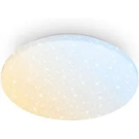 Briloner Leuchten LED Deckenleuchte LUMINIUS, CCT - über Fernbedienung, LED fest integriert, warmweiß - kaltweiß, 34 x 6 cm, Wohnzimmer, Schlafzimmer, Flur, Küche