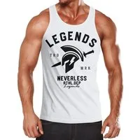 Neverless Tanktop Cooles Herren Tank-Top Gladiator Sparta Gym Athletics Sport Fitness mit Print