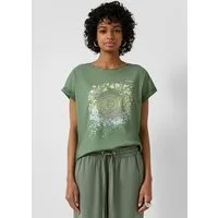 QS Kurzarmshirt T-Shirt Oversize-Shirt mit Frontprint