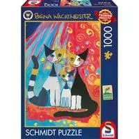 Rosina Wachtmeister: Glückliche Katzenfamilie, Puzzle 1000 Teile