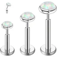 LuxusKollektion Nasenpiercing G23 Titan Helix Labret Lippe Tragus Piercing Ohr Silber Gold 16g