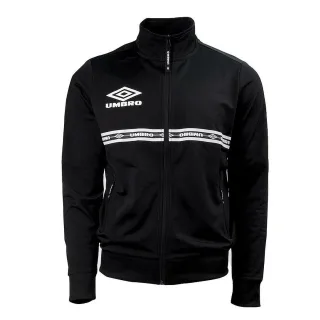 Umbro Langschläfe Reißverschluss up schwarzer Herren -Logo Abgeklappte Trackjacke 65805U 060
