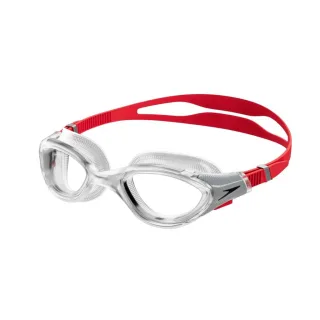Speedo - "2.0" Passt sich dem Gesicht an Schwimmbrille für Herren/Damen Unisex (Transparent/Rot)