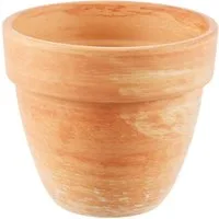 Dehner Blumentopf Levante, Terrakotta, marmoriert, orange