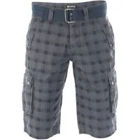 riverso Cargoshorts Herren Shorts RIVAnton Regular Fit Bermudashorts mit Gürtel