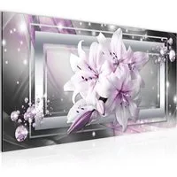 Runa Art Wandbild Wandbild Blumen Bilder XXL Wohnzimmer Schlafzimmer 100 x 40 cm