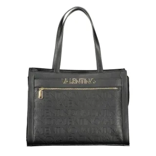 Mario Valentino Nero Polyurethan Damenhandtasche mit mehreren Fächern